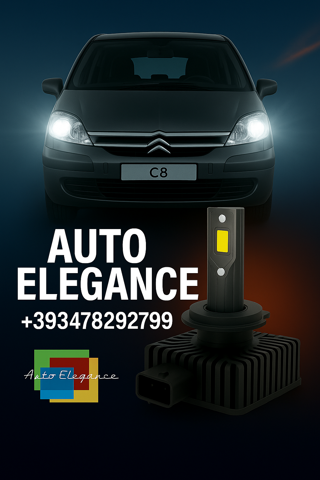 💕COPPIA LAMPADE D1S LED DA XENON A LED PER CITROEN C8💕