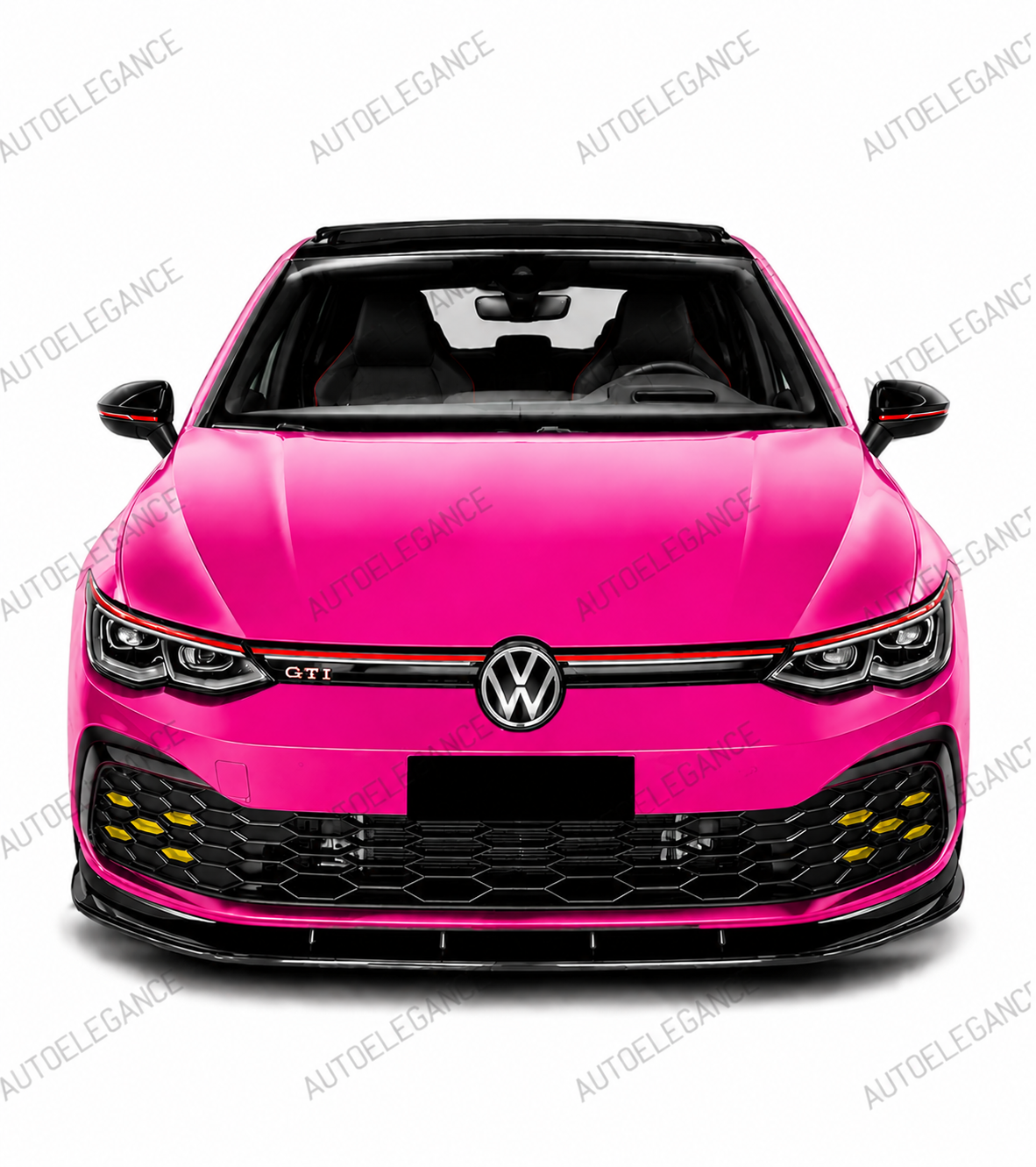 SPLITTER SUITABLE FOR VW GOLF 8 GTI GTD RLINE LOOK GLOSSY BLACK SPORTY DESIGN 