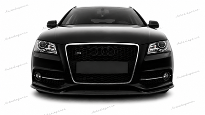 🔥ART.0614 GRIGLIA ADATTO PER AUDI A4 B8 2007-2011 LOOK RS4 BORDO CROMATO🔥