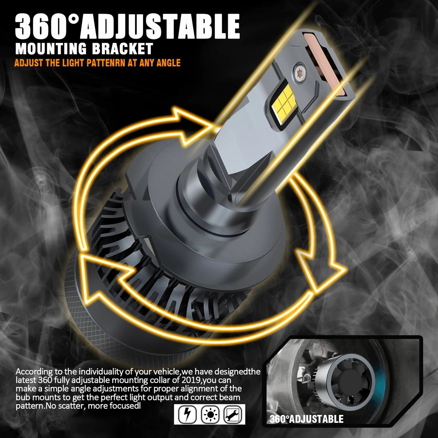 ⭐1580 kit led H4 anabbaglianti adatto per Mini Cooper r56⭐