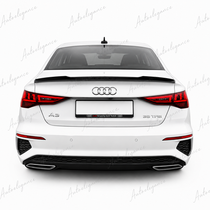 🔥ART.9885 SPOILER POSTERIORE STILE M4 PER AUDI A3 S3 RS3 8Y NERO LUCIDOo 20+🔥