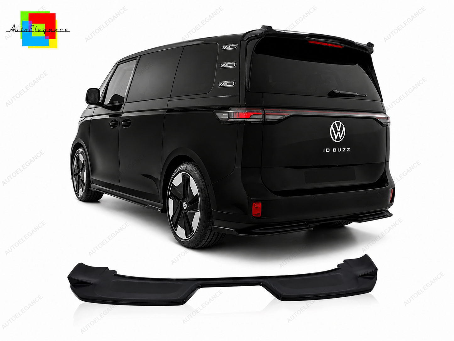 👉Splitter posteriore VW ID. Buzz 2022- aletta paraurti ABS nero lucido👈