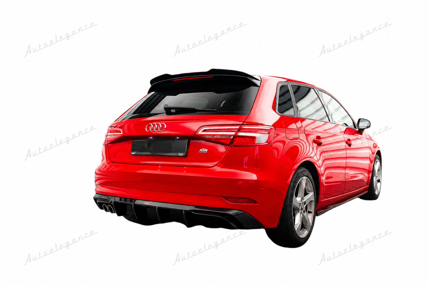 🔥ART.1733 DIFFUSORE RS3 AUDI A3 8V 17+ SOLO STANDARD NERO LUCIDO🔥