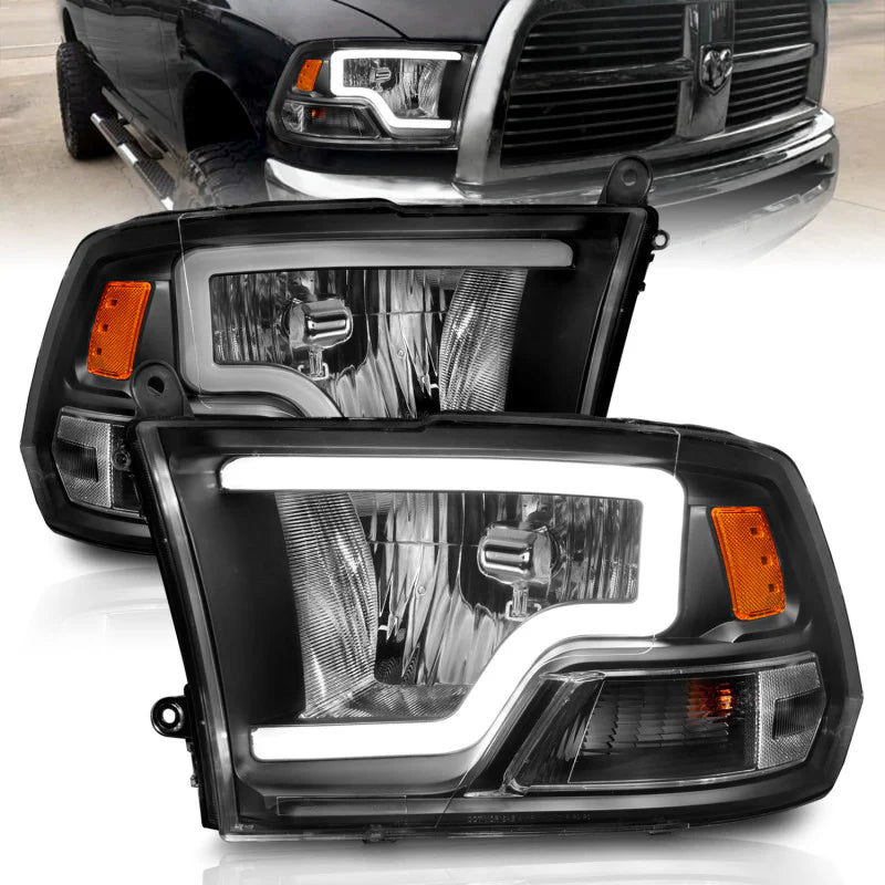 💫ART.6432 FARI ANTERIORI LED (TUBO) per DODGE RAM 09-18 NERI💫