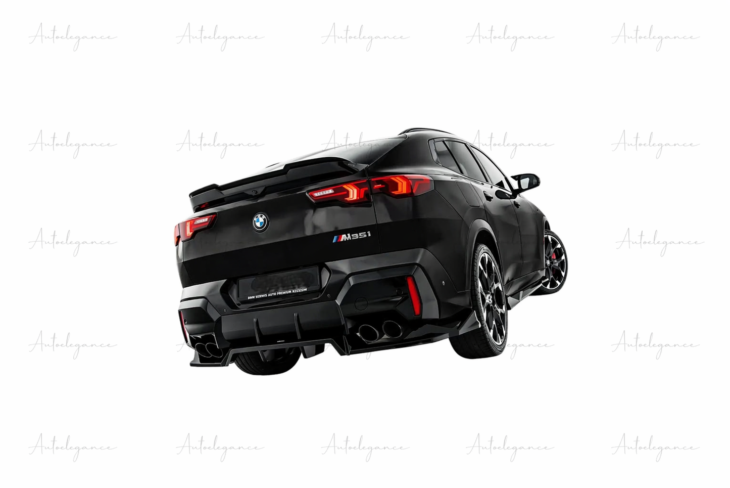 🔥ART.9629 SPLITTER POSTERIORE (CON BARRE VERTICALI) BMW X2 M35i U10🔥