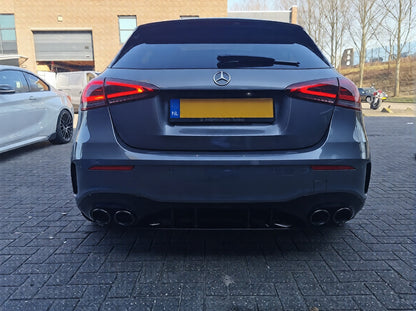 💫ART.6674 MB177020C Diffusore + Terminali di Scarico look AMG Cromo per Classe A HB 2018+ 💫