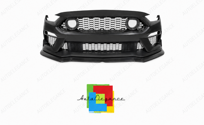 💕PARAURTI ANTERIORE FORD MUSTANG 18-23 LOOK MACH 1 + GRIGLIA LUCE LED💕