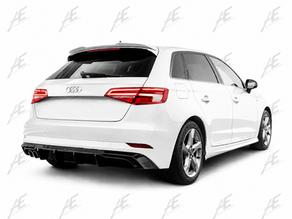 💕Art.1733 Diffusore rs3 per audi a3 8v 2017+ restyling solo paraurti standard💕