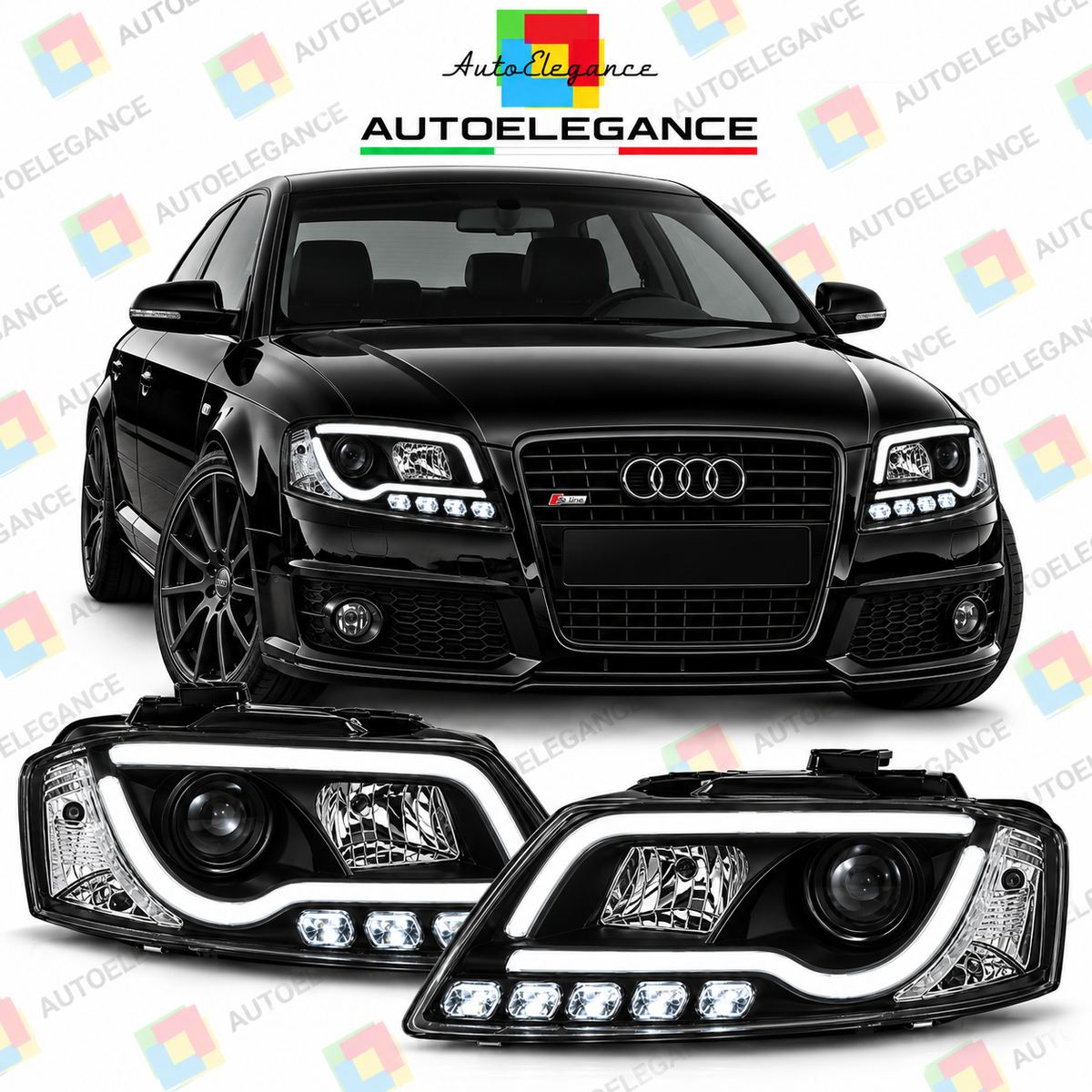 💕ART.5862 FARI ANTERIORI ADATTO PER AUDI A3 8P 08-12💕