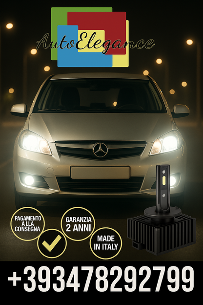 COPPIA LAMPADE D2S LED DA XENON A LED PER   Mercedes Classe A W169