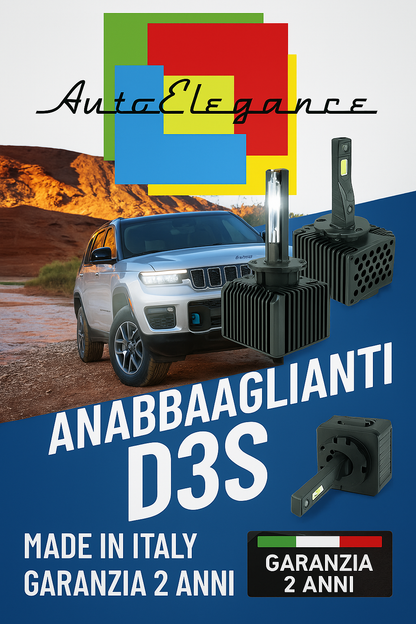 ❤️ KIT LED D3S 6000K BIANCO GHIACCIO ANABBAGLIANTI PER JEEP GRAND CHEROKEE❤️