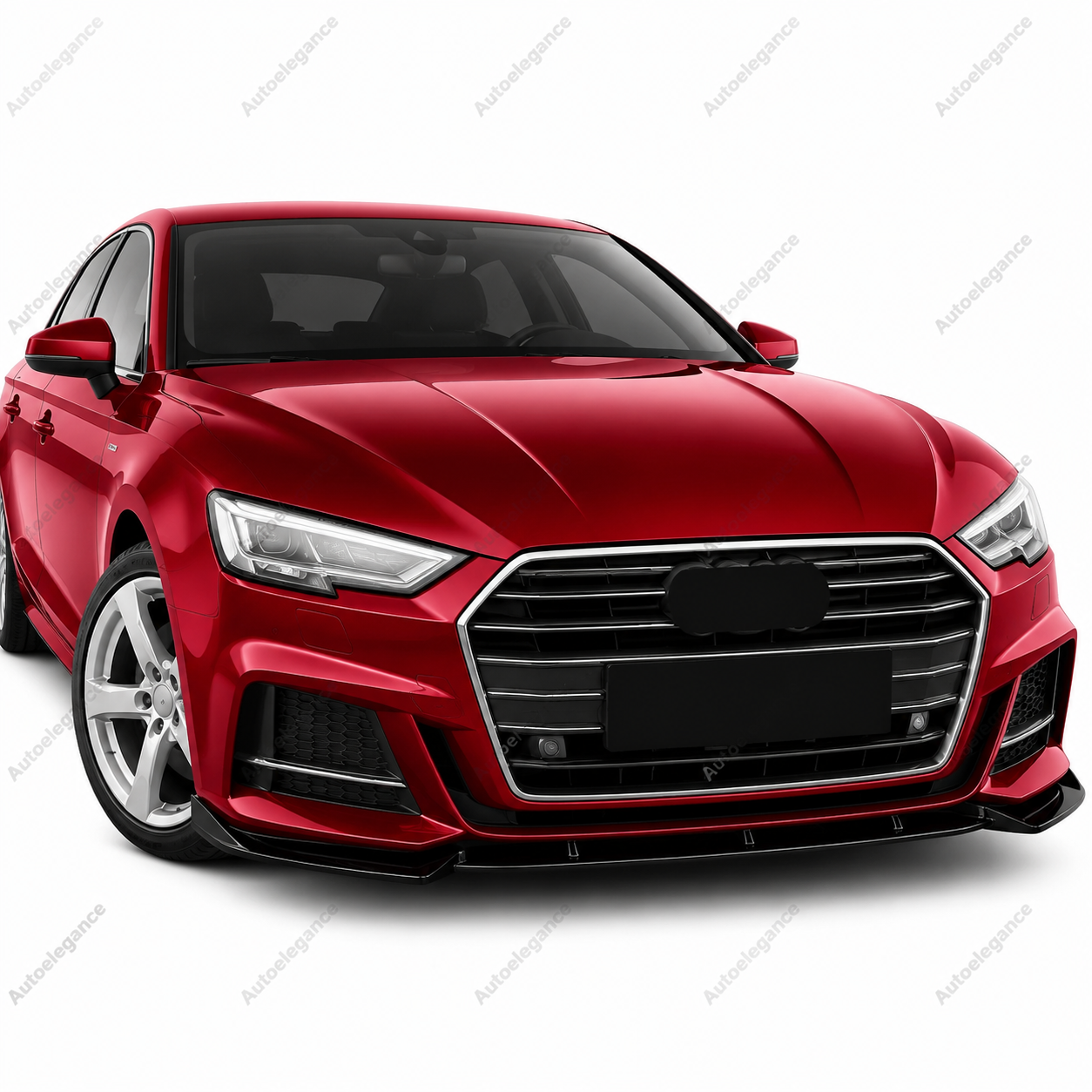 🔥ART.9881 SPLITTER ANTERIORE PER AUDI A3 S3 S LINE 8V NERO LUCIDO 17-20🔥