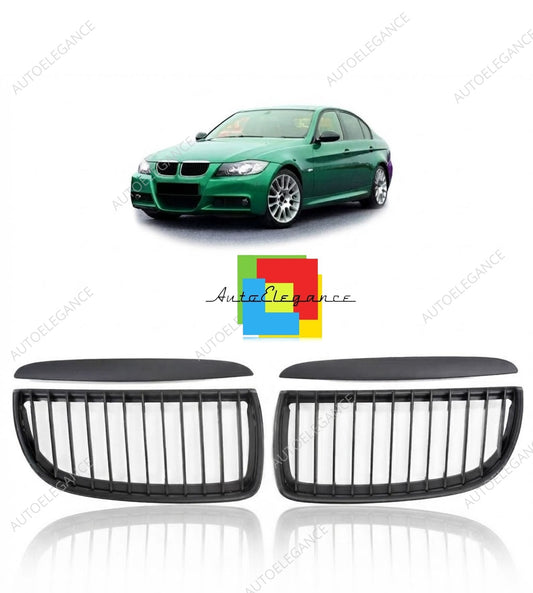 👉Griglia Anteriore Nero Opaco adatto per BMW Serie 3 E90 E91 2005-2008👈