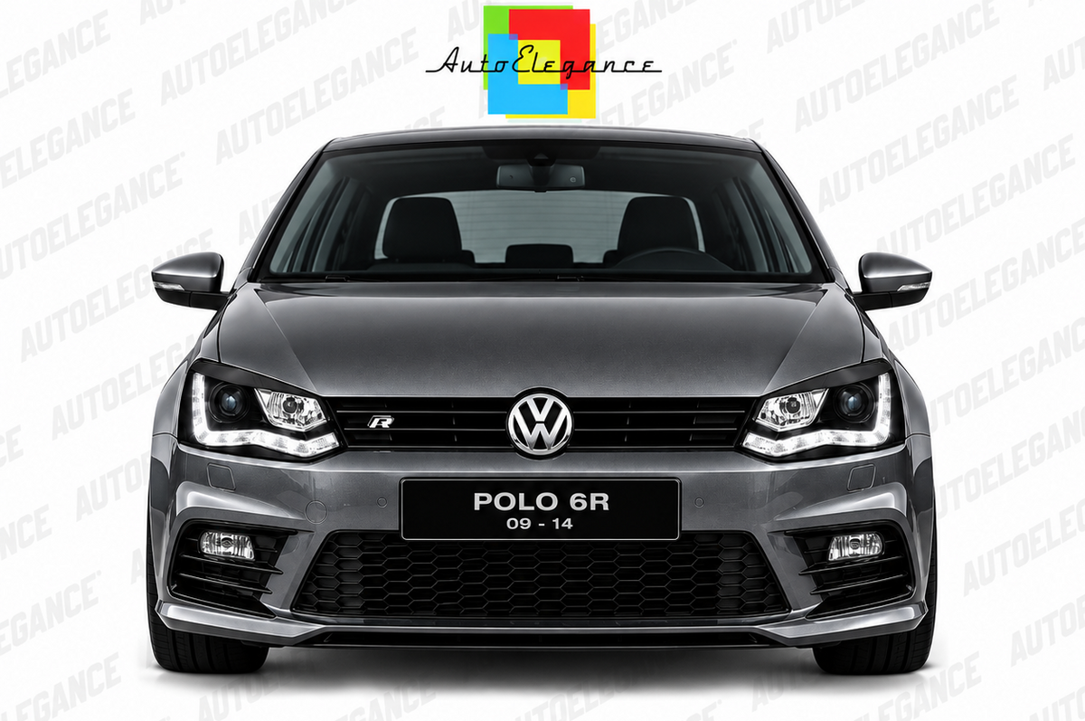 ART.6337 FARI ANTERIORI ADATTO PER VW POLO 6R 09-03.14 NERI