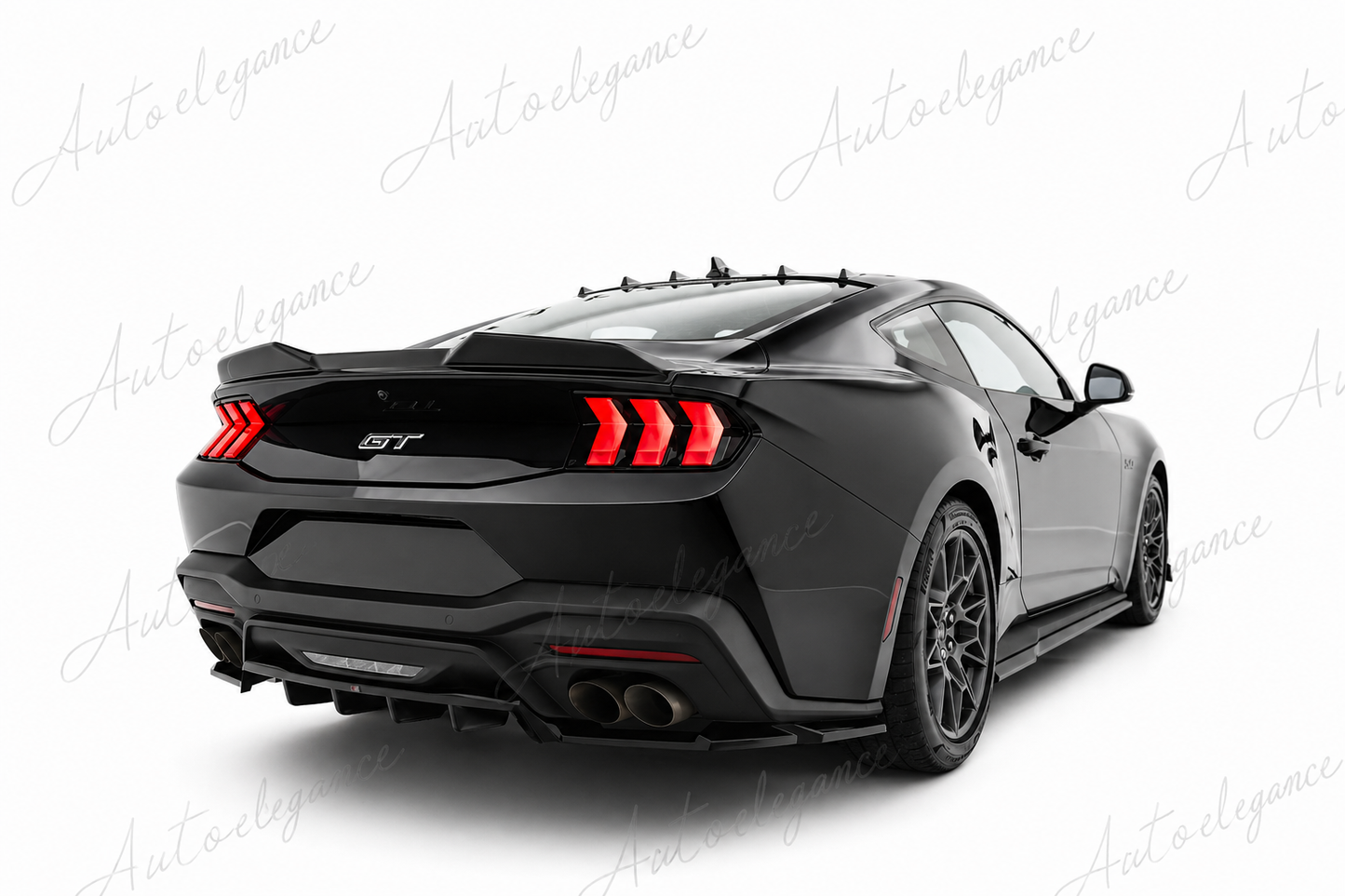 🔥ART.9736 SPLITTER POSTERIORE (CON BARRE VERTICALI) PER FORD MUSTANG GT Mk7🔥