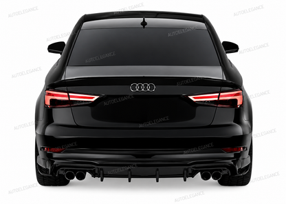 ART.2345 RV-AAD-011 DIFFUSORE AUDI S3 SEDAN 8V FACELIFT 2016-2020 SLINE