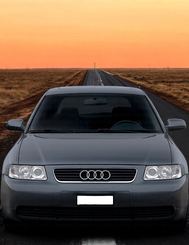 🔥SET DI FARI ANTERIORE ADATTO PER AUDI A3 96-00 VETRO TRASPARENTE/NERO🔥