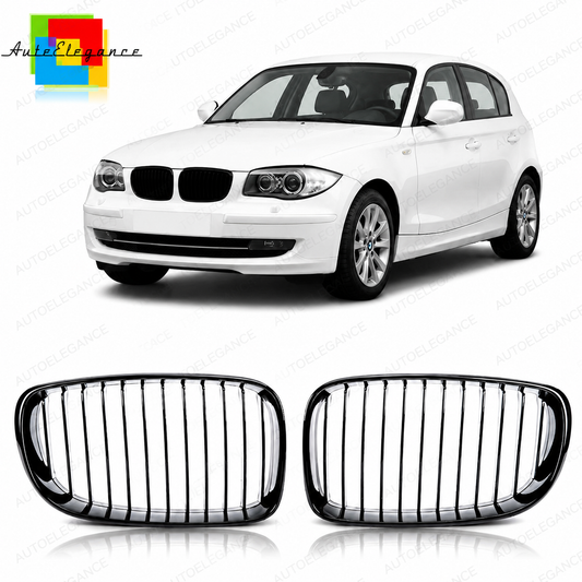 👉Griglia anteriore opaca nera adatta per BMW Serie1 E81 E87 E82 E88 2007-2011👈