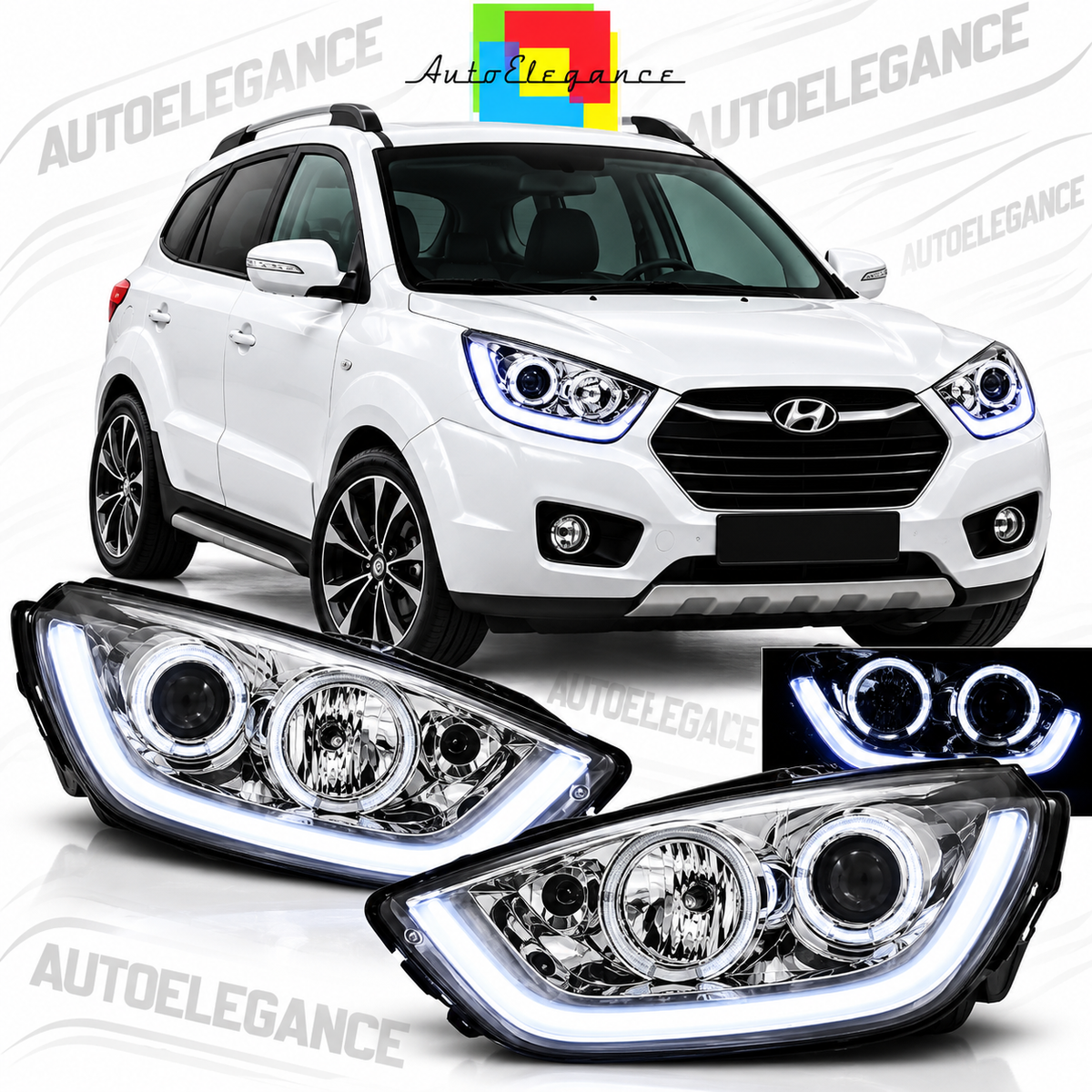 ART.11137 FARI ANTERIORI ADATTO PER HYUNDAI TUCSON IX35