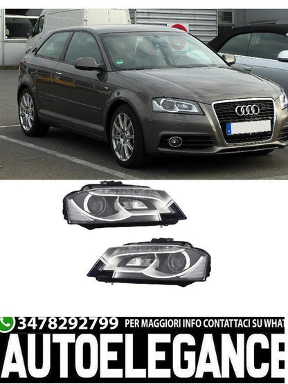 Fari anteriori a LED DRL per Audi A3 8P 8P1 8PA (2009-2012) Facelift