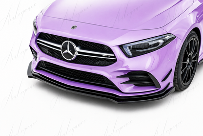🔥ART.0066 SPLITTER ADATTO PER MERCEDES CLASSE A W177 AMG NERO LUCIDO🔥
