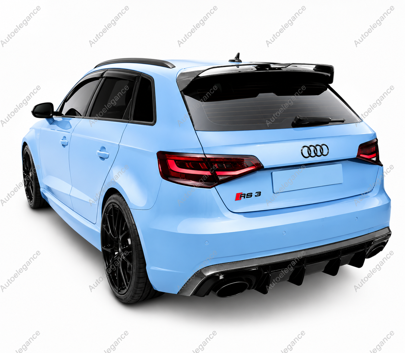 🔥SPOILER POSTERIORE PER TETTO AUDI A3 S3 RS3 8Y SPORTBACK FIBER CARBON LOOK🔥