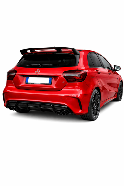 🔥ART.0408 DIFFUSORE MERCEDES CLASSE A W176 ABS AMG NERO LUCIDO AMG 🔥