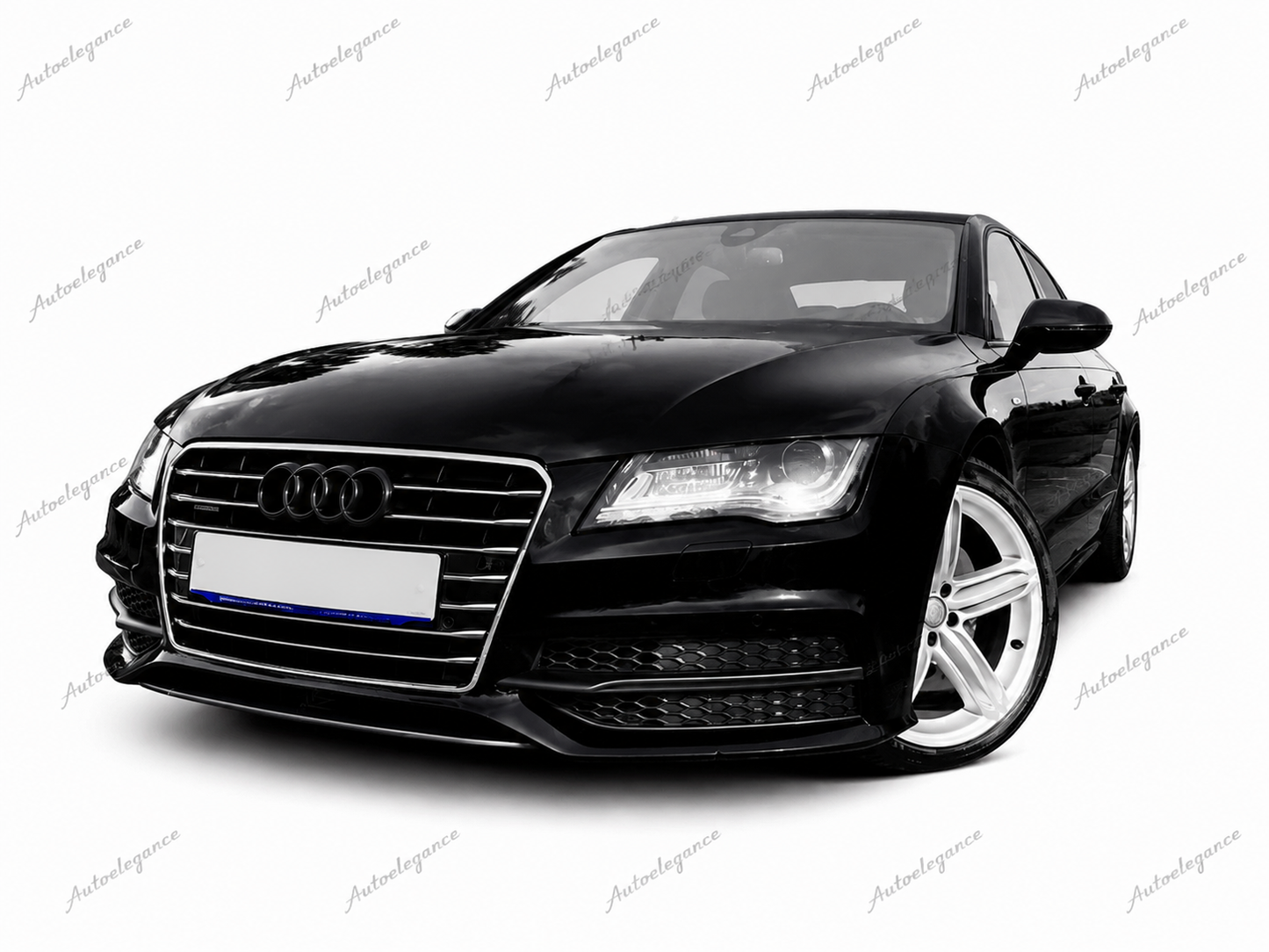 🔥ART.1945 GRIGLIA ADATTO PER AUDI  A7 2010-2014 LOOK S7 NERA PROFILI CROMATI🔥