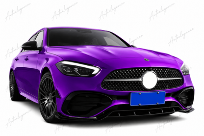 🔥ART.1062 KIT AERO ANTERIORE PER MERCEDES CLASSE C W206 2021 AMG NERO LUCIDO🔥