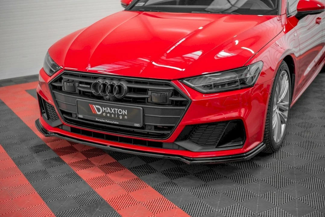 💕 Splitter adatto per  AUDI S7 C8 / A7 C8 S-LINE SPORTBACK  nero lucido 💕