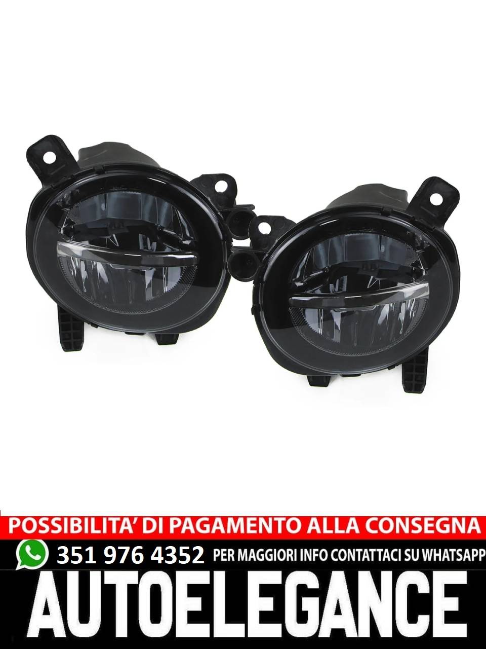 🔥Set fendinebbia a LED nero fumo adatto per BMW F20 F21 F30 F31 F32 F33🔥