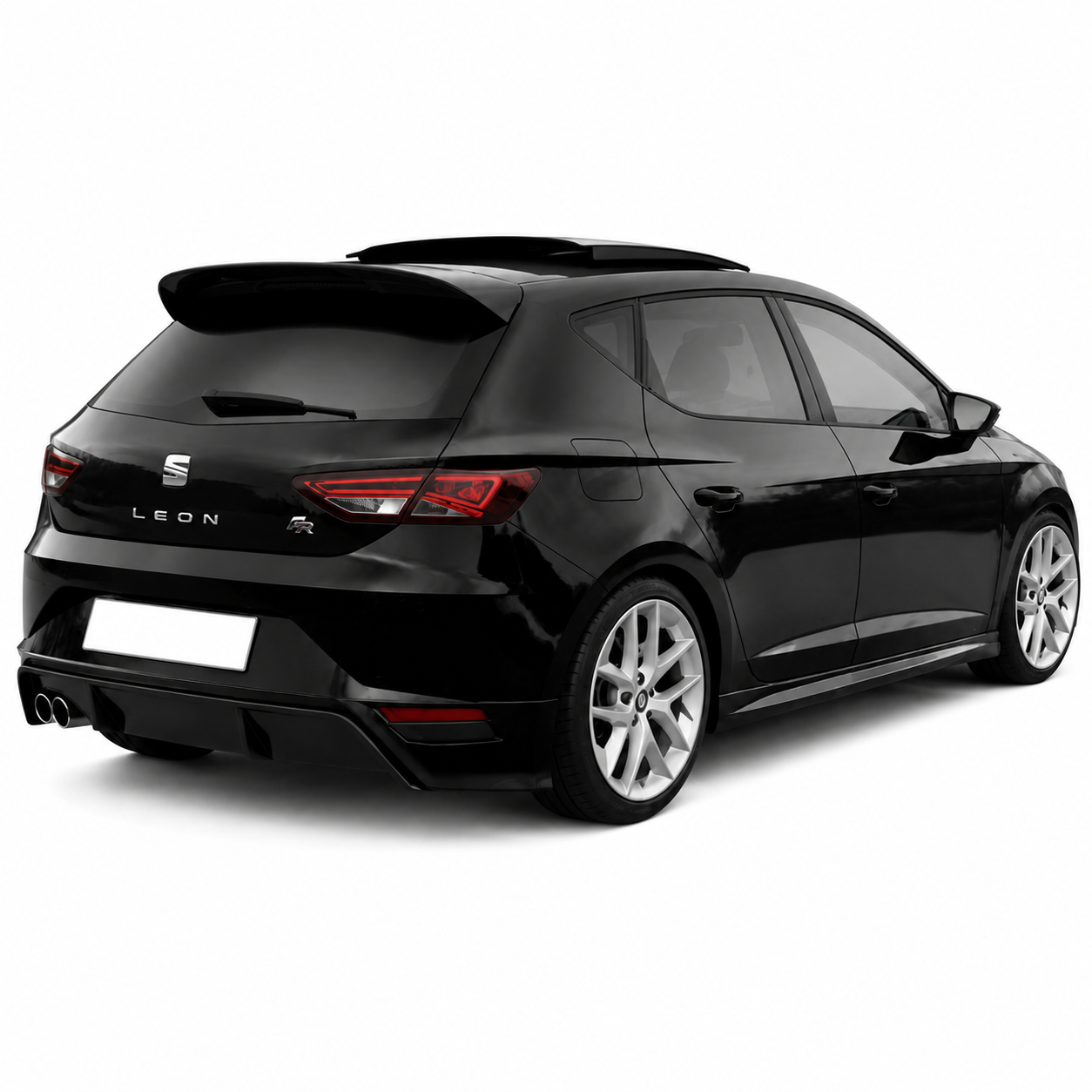 💕 ART. 0858 PARAURTI POSTERIORE SEAT LEON 5F 5 PORTE LOOK FR CON USCITA 1+1  💕