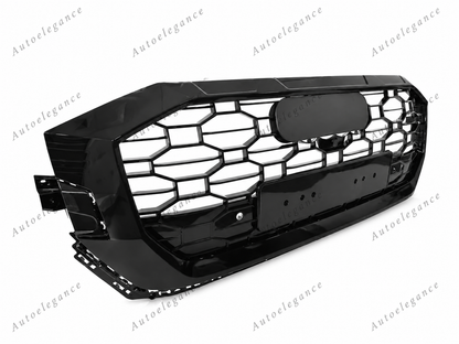 🔥ART.4795 GRIGLIA ANTERIORE SPORTIVA NERO LUCIDO PDC PER AUDI Q8 2018-2023🔥