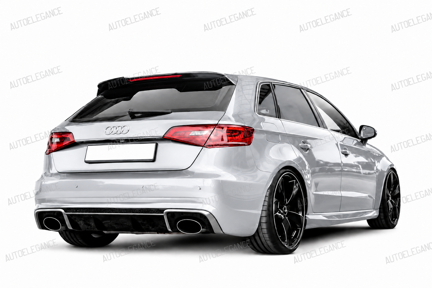 💫Diffusore Sotto Paraurti RS3 Nero Lucido per Audi A3 8V 2012-2016💫