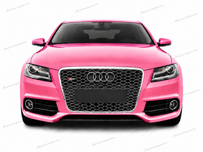🔥ART.0611 GRIGLIA PER AUDI A4 B8 07-11 LLOK RS4 SATINATA CON BORDO CROMATO🔥
