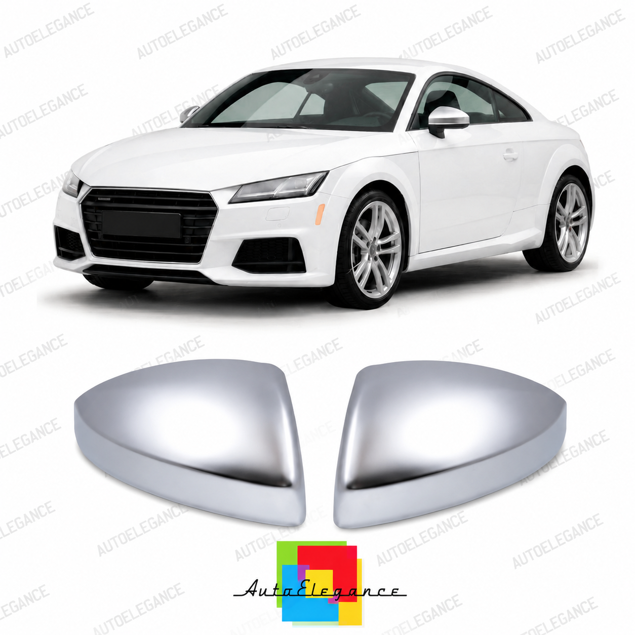 👉Set di Copri Specchietti Laterali Argento Opaco per Audi TT FV/8S 14-23👈