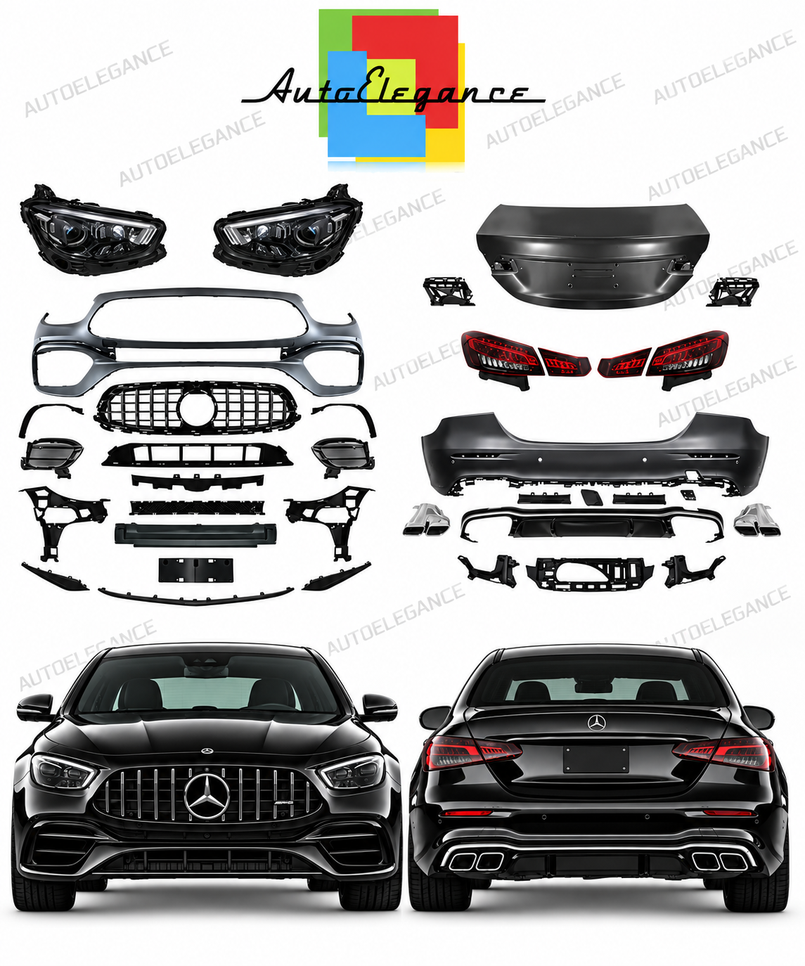 👉Bodykit E63 Facelift 2021 Look adatto per Classe E (W213) 16-20👈