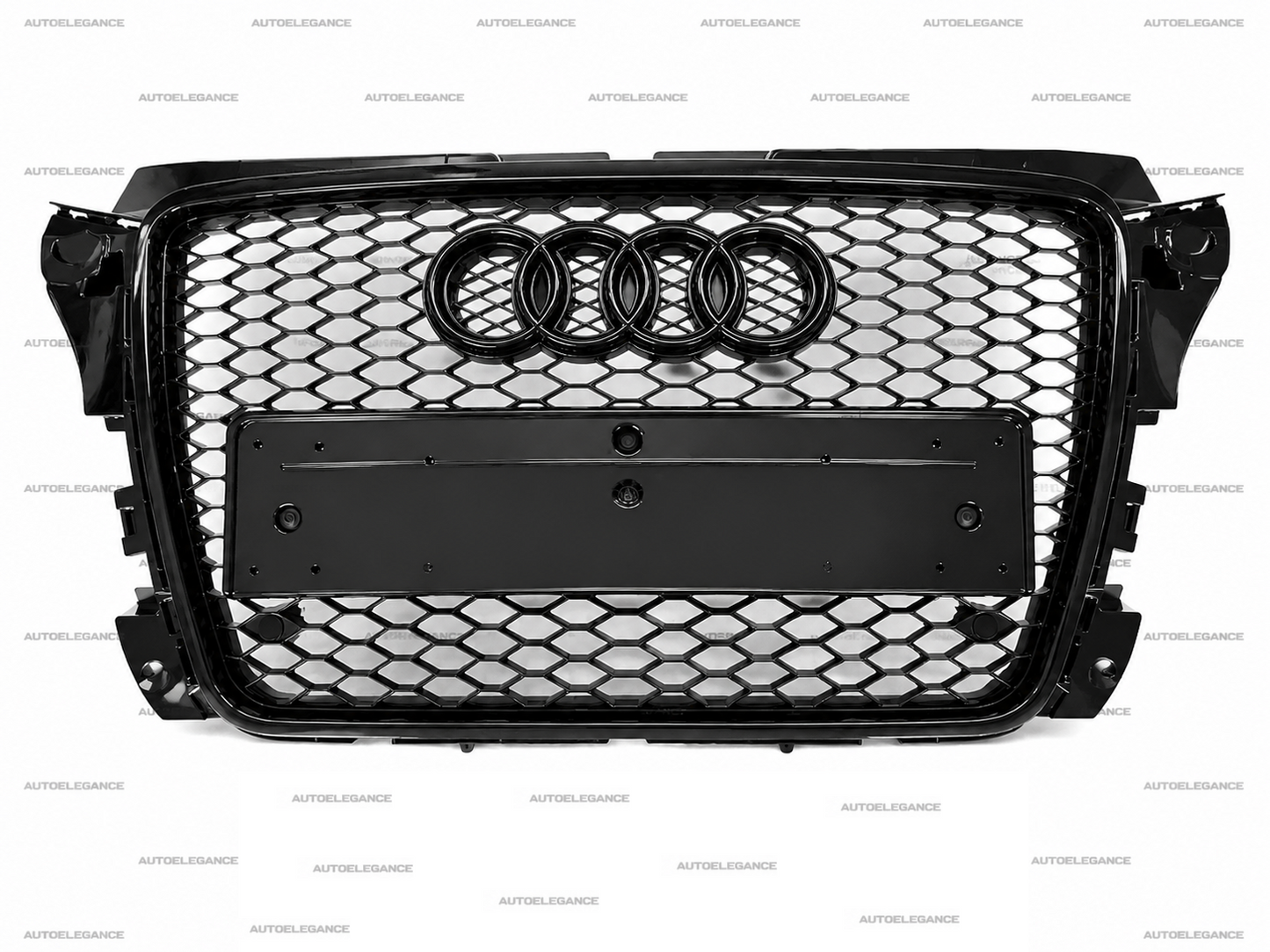 💫ART.1937 GRIGLIA ADATTO PER AUDI  A3 8P 2008-2012 LOOK RS3 NERO LUCIDO💫