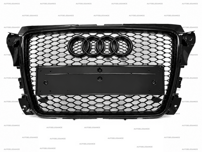 💫ART.1937 GRIGLIA ADATTO PER AUDI  A3 8P 2008-2012 LOOK RS3 NERO LUCIDO💫