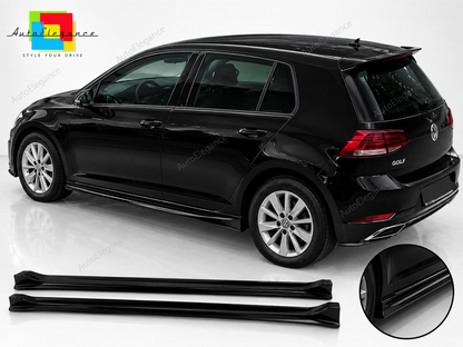 👉Gonne Laterali Minigonne ABS Nero Lucido Volkswagen Golf Mk7 5 Porte 12-19👈