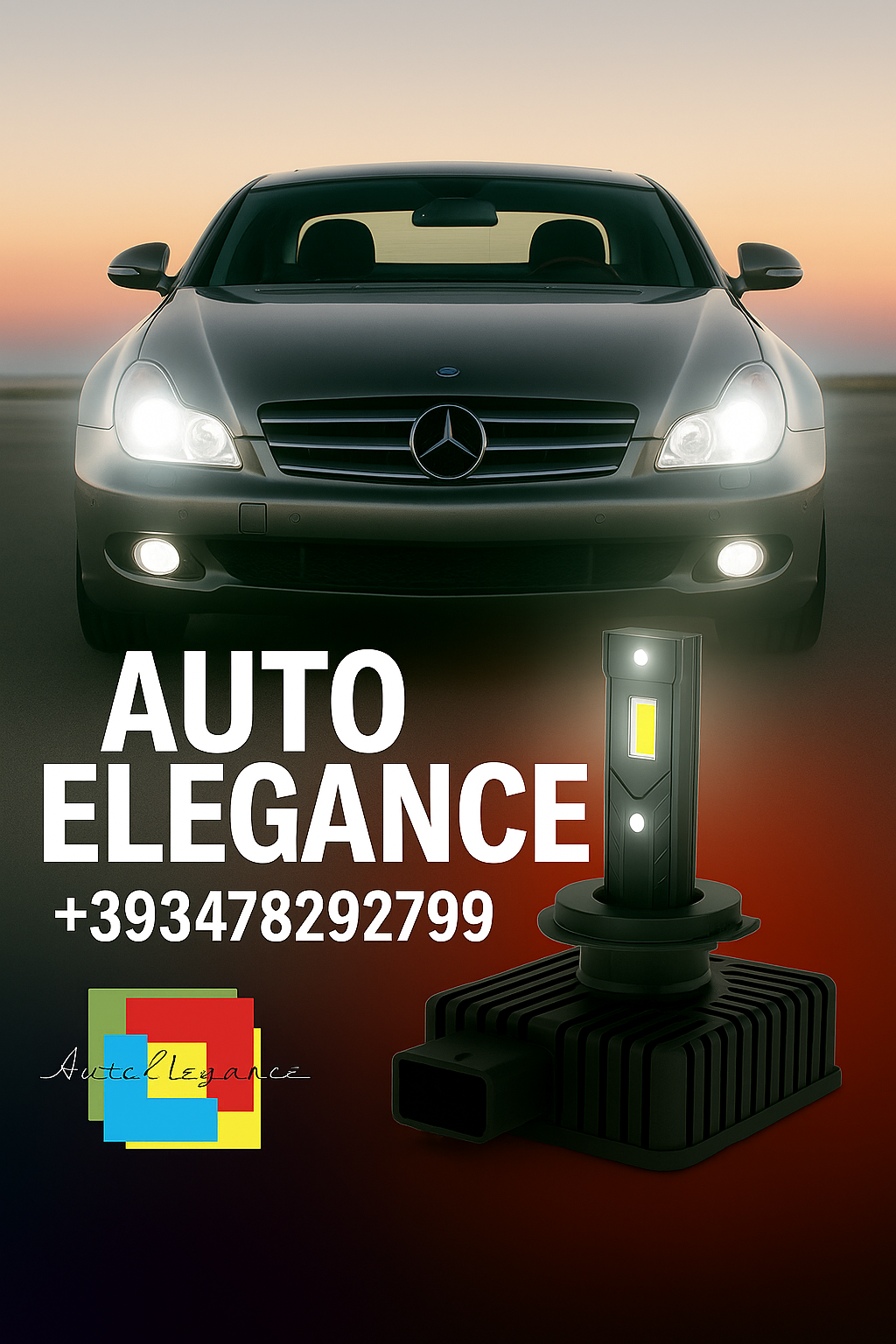 COPPIA LAMPADE D2S LED DA XENON A LED PER  MERCEDES-BENZ CLS (C219)