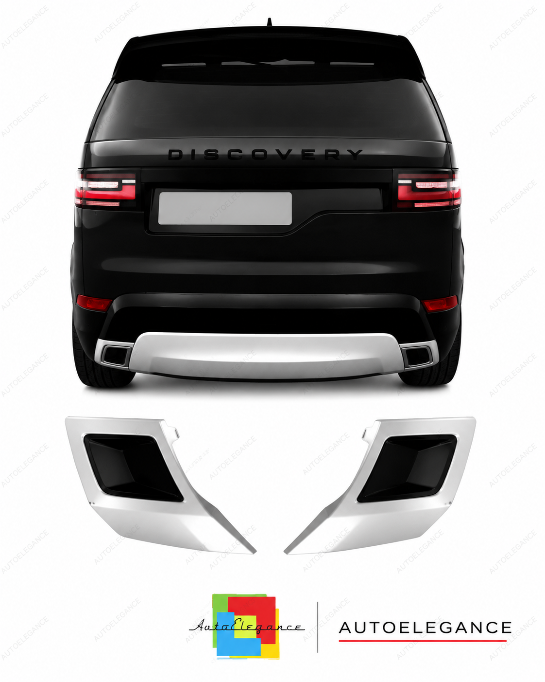💕COVER TERMINALI  LAND ROVER DISCOVERY V 17- NERO  OPACO 💕
