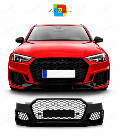 💕PARAURTI ANTERIORE PER AUDI A4 B9 17-20 LOOK RS4 PDC💕