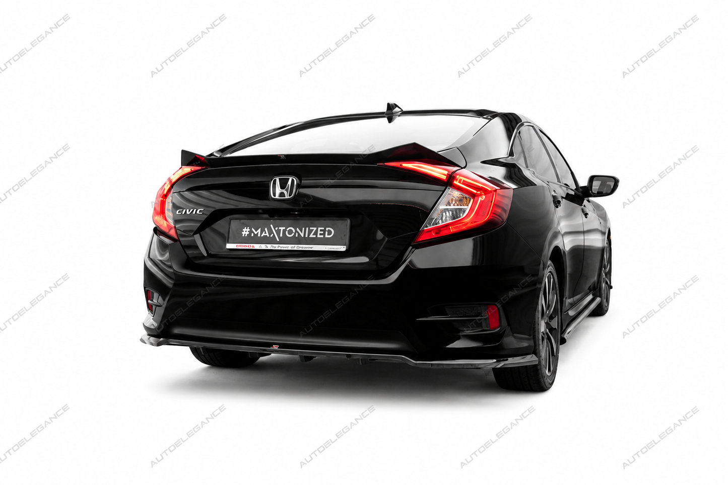 🔥ART.9866 SPLITTER POSTERIORE (CON BARRE VERTIVALI) PER HONDA CIVIC Mk10🔥