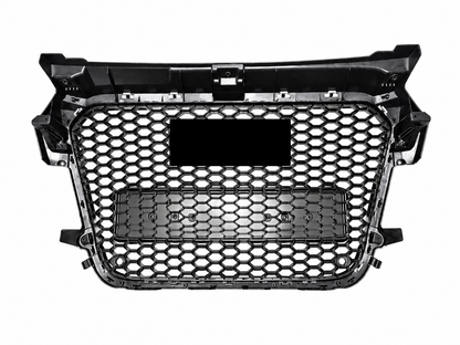 🔥ART.10653 GRIGLIA ADATTO PER AUDI A1 8X LOOK RS1 NERO 2010 - 2014🔥