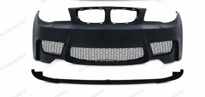 💕PARAURTI ANTERIORE BMW E81 E87 E82 04-13 LOOK 1M SRA + LIP ANTERIORE💕