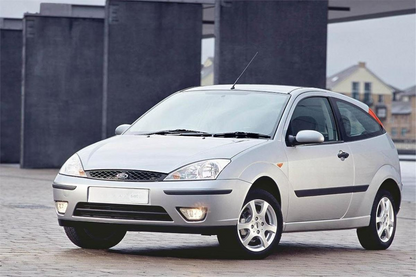 Left + Right Black Headlight Set for Ford Focus 1 2001-2004 MK1 