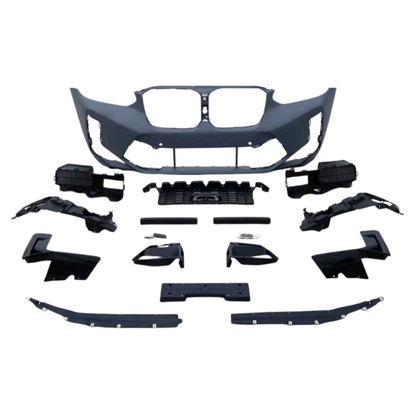 🔥ART.9205 KIT PARAURTI ANTERIORE + FARI BMW G01 X3 /G02 X4 17-21 LOOK X3M LCI🔥