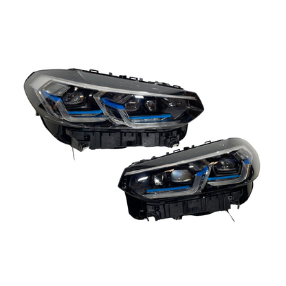 🔥ART.9205 KIT PARAURTI ANTERIORE + FARI BMW G01 X3 /G02 X4 17-21 LOOK X3M LCI🔥