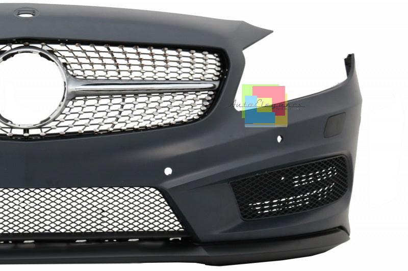 MERCEDES CLASSE A W176 2012+ PARAURTI ANTERIORE COMPLETO E GRIGLIA ANTERIORE DESIGN AMG DIAMANT